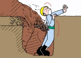 حوادث حین گودبرداری و حفاری