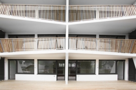 Zig-zagging balconies