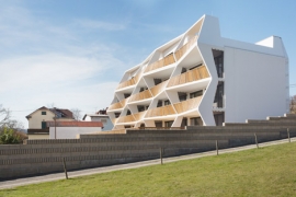 Zig-zagging balconies