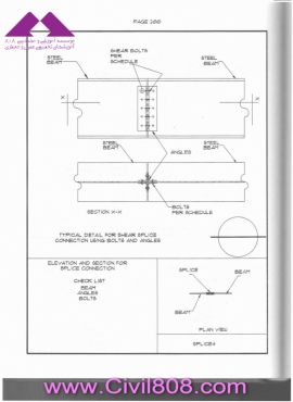 مجموعه دیتیل های استاندارد از پیش ترسیم شده سازه های فولادی کتاب Zayat بخش سوم