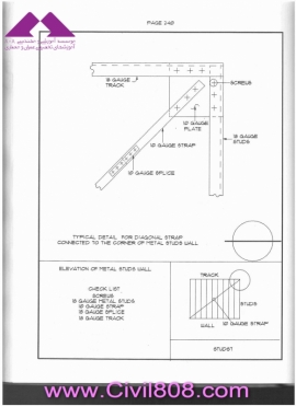 مجموعه دیتیل های استاندارد از پیش ترسیم شده سازه های فولادی کتاب Zayat بخش سوم
