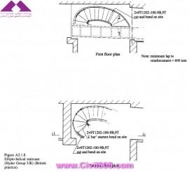 مجموعه عکس های طراحی، مدلینگ، اجرا و انواع پله ها کتاب ارزشمند Staircases - Structural Analysis and Design نوشته اساتید M.Y.H. Bangash, T. Bangash بخش پنجم