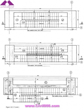 مجموعه عکس های طراحی، مدلینگ، اجرا و انواع پله ها کتاب ارزشمند Staircases - Structural Analysis and Design نوشته اساتید M.Y.H. Bangash, T. Bangash بخش پنجم