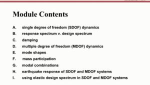  دینامیک سازه ای -قسمت اول (دکتر فرزاد نعیم)