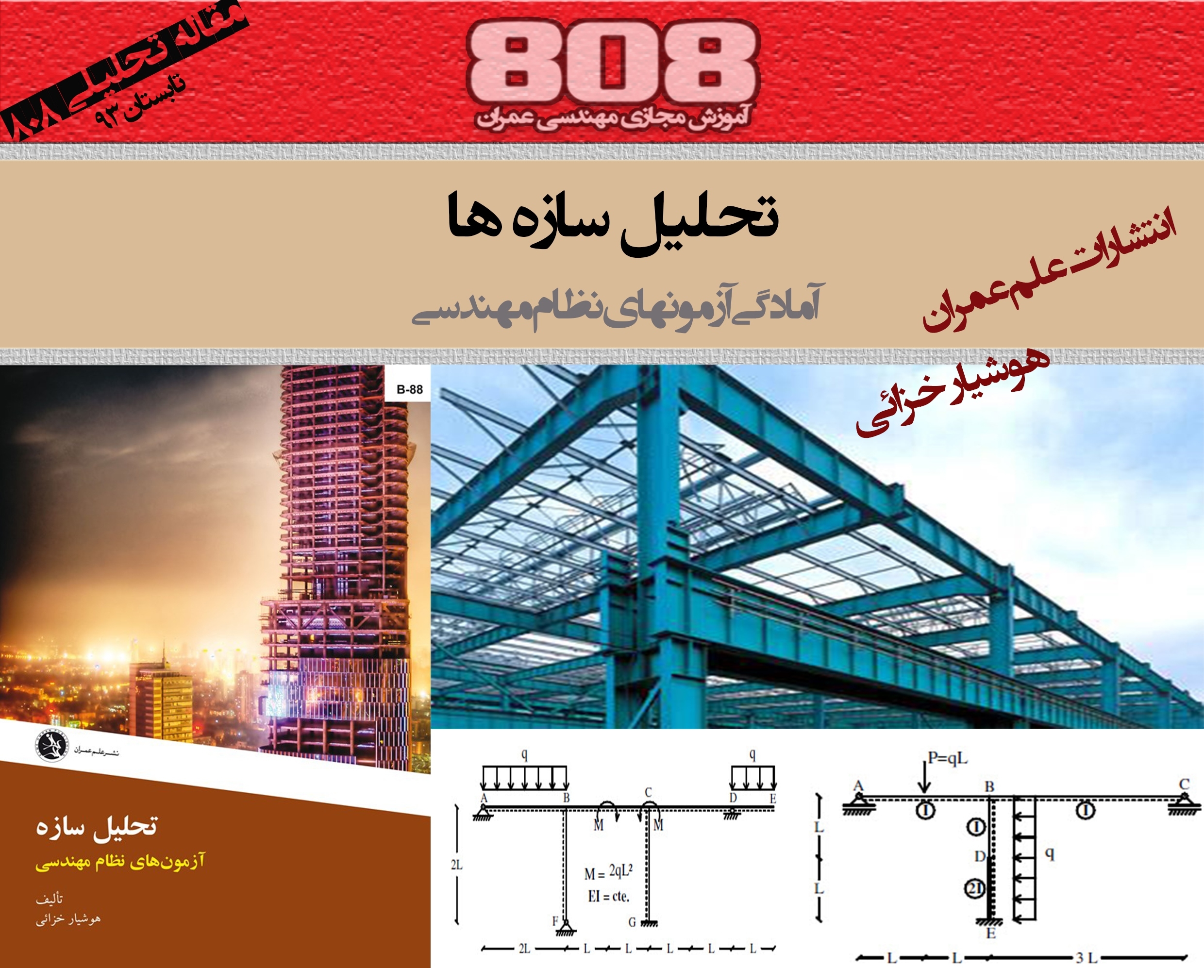 تحلیل سازه ها (آمادگی آزمون ورود به حرفه مهندسی) دانلود رایگان بخشی از کتاب تحلیل سازه ها (آمادگی آزمون ورود به حرفه مهندسی) دانلود رایگان بخشی از کتاب