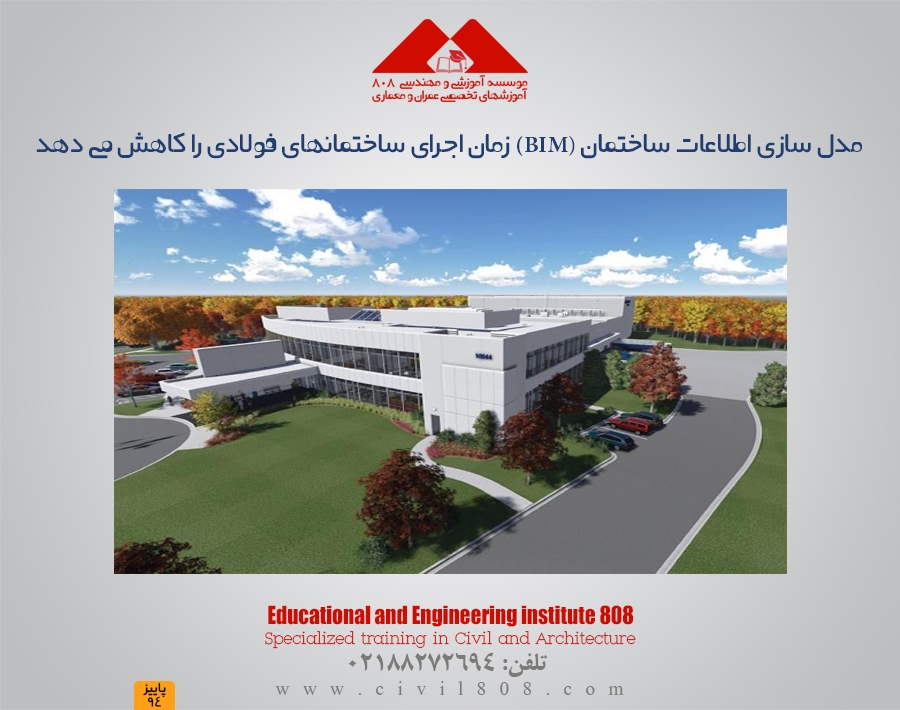 مدل سازی اطلاعات ساختمان(کاهش زمان اجرای ساختمان های فولادی با BIM)