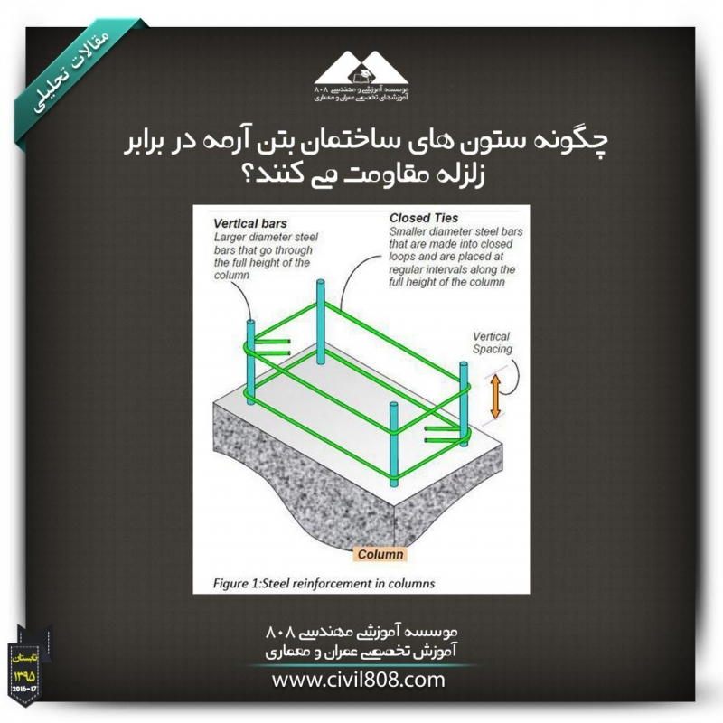 مقاله تحلیلی: چگونه ستون های ساختمان بتن آرمه در برابر زلزله مقاومت می کنند؟