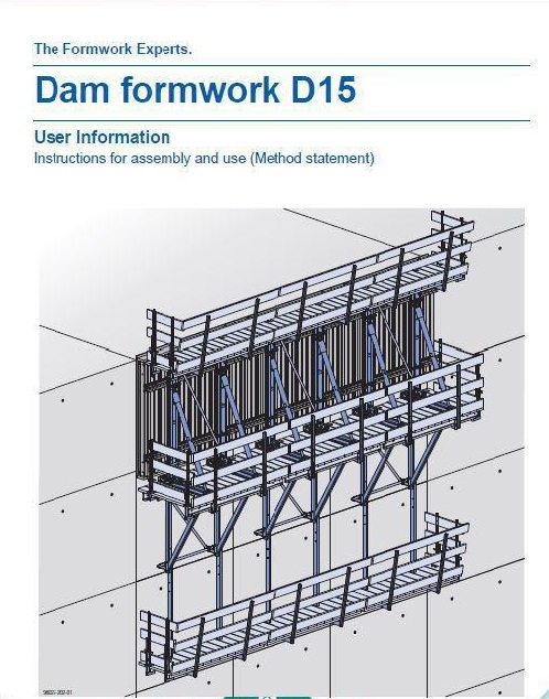 مقاله تحلیلی: معرفی قالب های صنعتی سدسازی  DOKA - Dam Formwork D15