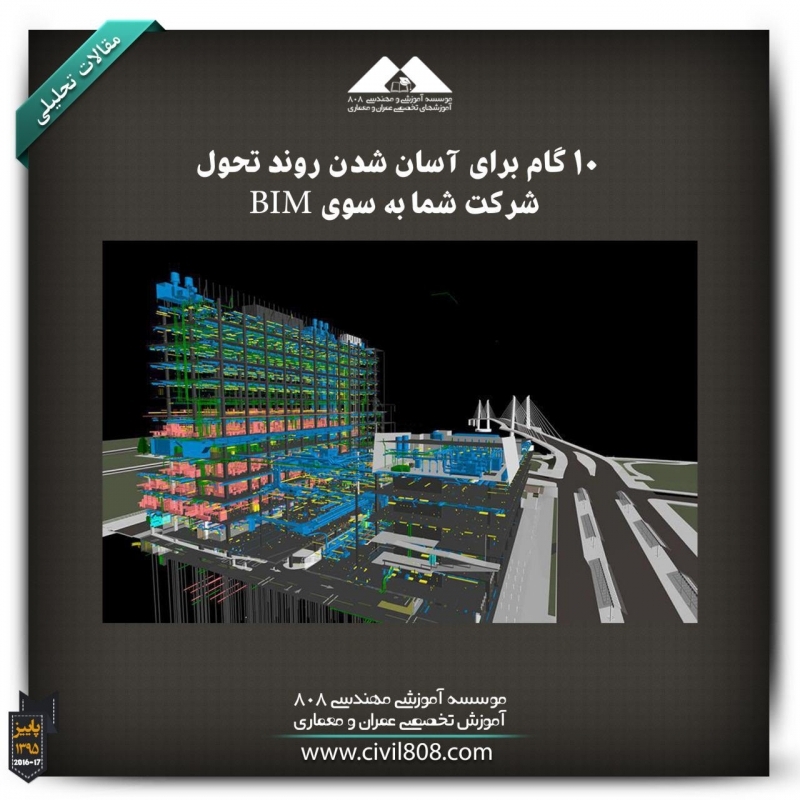 مقاله تحلیلی :10 گام برای آسان شدن روند تحول شرکت شما به سوی BIM