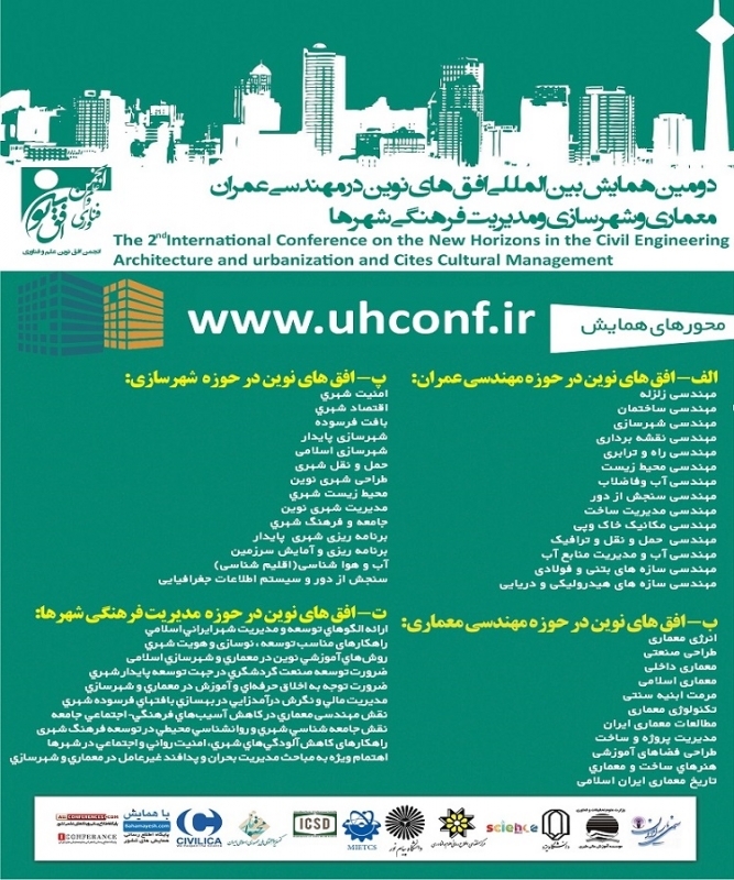 دومین همایش بین المللی افق های نوین در مهندسی عمران، معماری و شهرسازی و مدیریت فرهنگی شهرها 