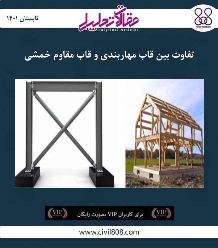 مقاله تحلیلی: تفاوت بین قاب مهاربندی و قاب مقاوم خمشی