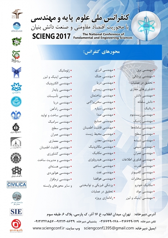 کنفرانس ملی علوم پایه و مهندسی با محوریت اقتصاد مقاومتی و صنعت دانش بنیان