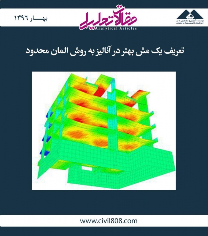 مقاله تحلیلی: تعریف یک مش بهتر در آنالیز به روش المان محدود مقاله تحلیلی: تعریف یک مش بهتر در آنالیز به روش المان محدود