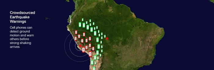 آزمایش تلفن های همراه هوشمند برای هشدار زمین لرزه 
