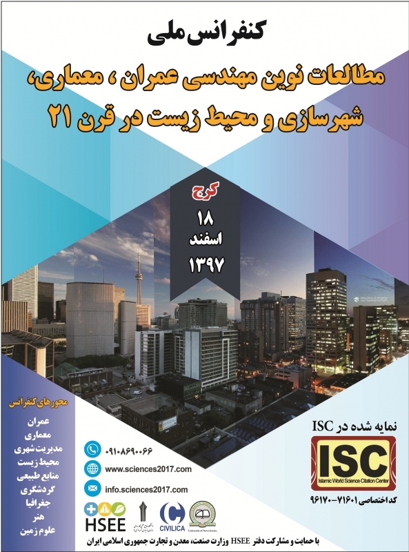 کنفرانس ملی مطالعات نوین مهندسی عمران، معماری، شهرسازی و محیط زیست در قرن 21