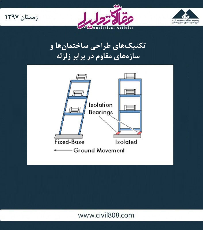 مقاله تحلیلی: تکنیک های طراحی ساختمان ها و سازه های مقاوم در برابر زلزله مقاله تحلیلی: تکنیک های طراحی ساختمان ها و سازه های مقاوم در برابر زلزله