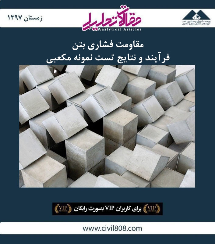 مقاله تحلیلی: مقاومت فشاری بتن- فرآیند و نتایج تست نمونه مکعبی مقاله تحلیلی: مقاومت فشاری بتن- فرآیند و نتایج تست نمونه مکعبی