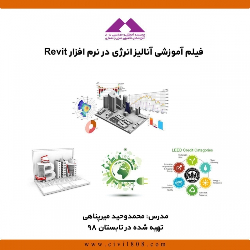 فیلم وبینار آنالیز انرژی در نرم افزار Revit فیلم وبینار آنالیز انرژی در نرم افزار Revit