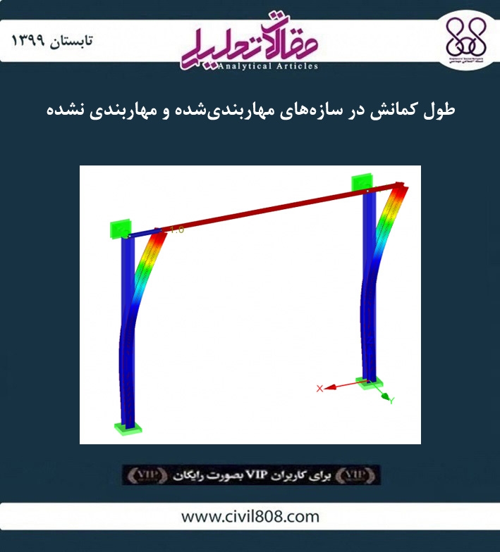 مقاله تحلیلی: طول کمانش در سازه‌ های مهاربندی ‌شده و مهاربندی نشده