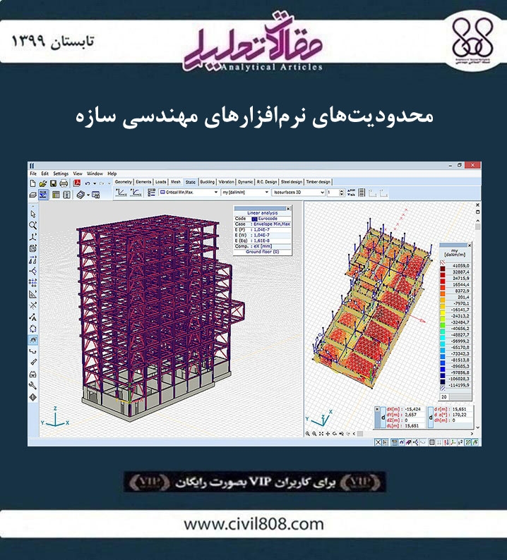 مقاله تحلیلی: محدودیت های نرم افزارهای مهندسی سازه مقاله تحلیلی: محدودیت های نرم افزارهای مهندسی سازه