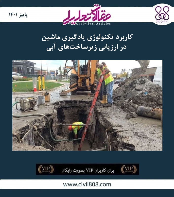 مقاله تحلیلی: کاربرد تکنولوژی یادگیری ماشین در ارزیابی زیرساختهای آبی مقاله تحلیلی: کاربرد تکنولوژی یادگیری ماشین در ارزیابی زیرساختهای آبی