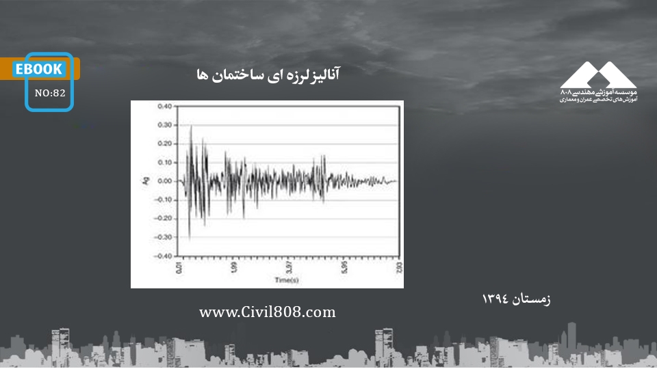 ایبوک ۸۲: آنالیز لرزه ای ساختمان ها 