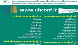 دومین همایش بین المللی افق های نوین در مهندسی عمران، معماری و شهرسازی و مدیریت فرهنگی شهرها 