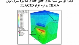فیلم وبینار شبیه سازی جامع حفاری مکانیزه سپری تونل با TBM در نرم افزار FLAC 3D - قسمت اول