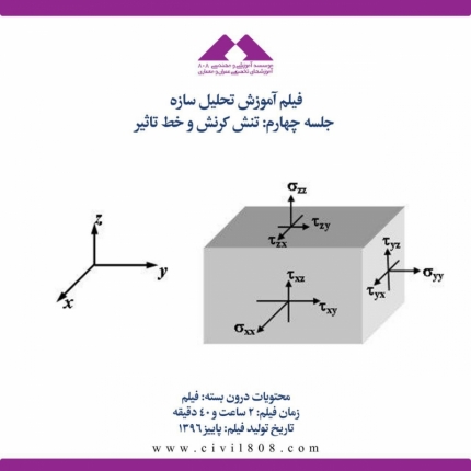 فیلم آموزش تحلیل سازه (ویژه آمادگی آزمون ارشد و دکتری عمران)- جلسه چهارم: تنش کرنش و خط تاثیر