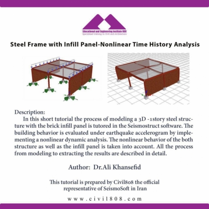 Steel Frame with Infill Panel-Nonlinear Time History Analysis