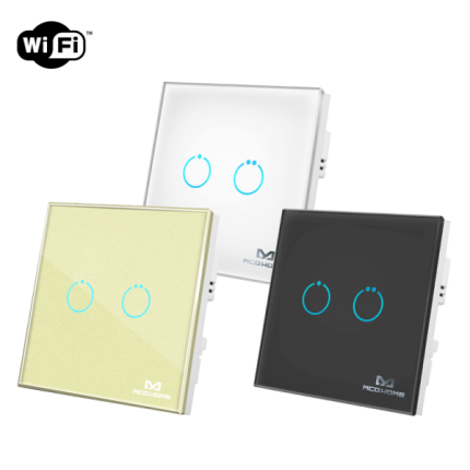 کلید دو پل هوشمند لمسی MCO Home پروتکل WiFi