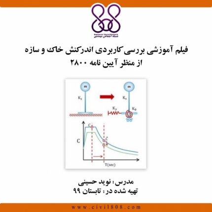 فیلم آموزشی بررسی کاربردی اندرکنش خاک و سازه از منظر آیین نامه ۲۸۰۰