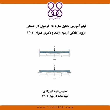 فیلم آموزش تحلیل سازه ها-فرمول کار حفظی (ویژه آمادگی آزمون ارشد و دکتری عمران) 1401